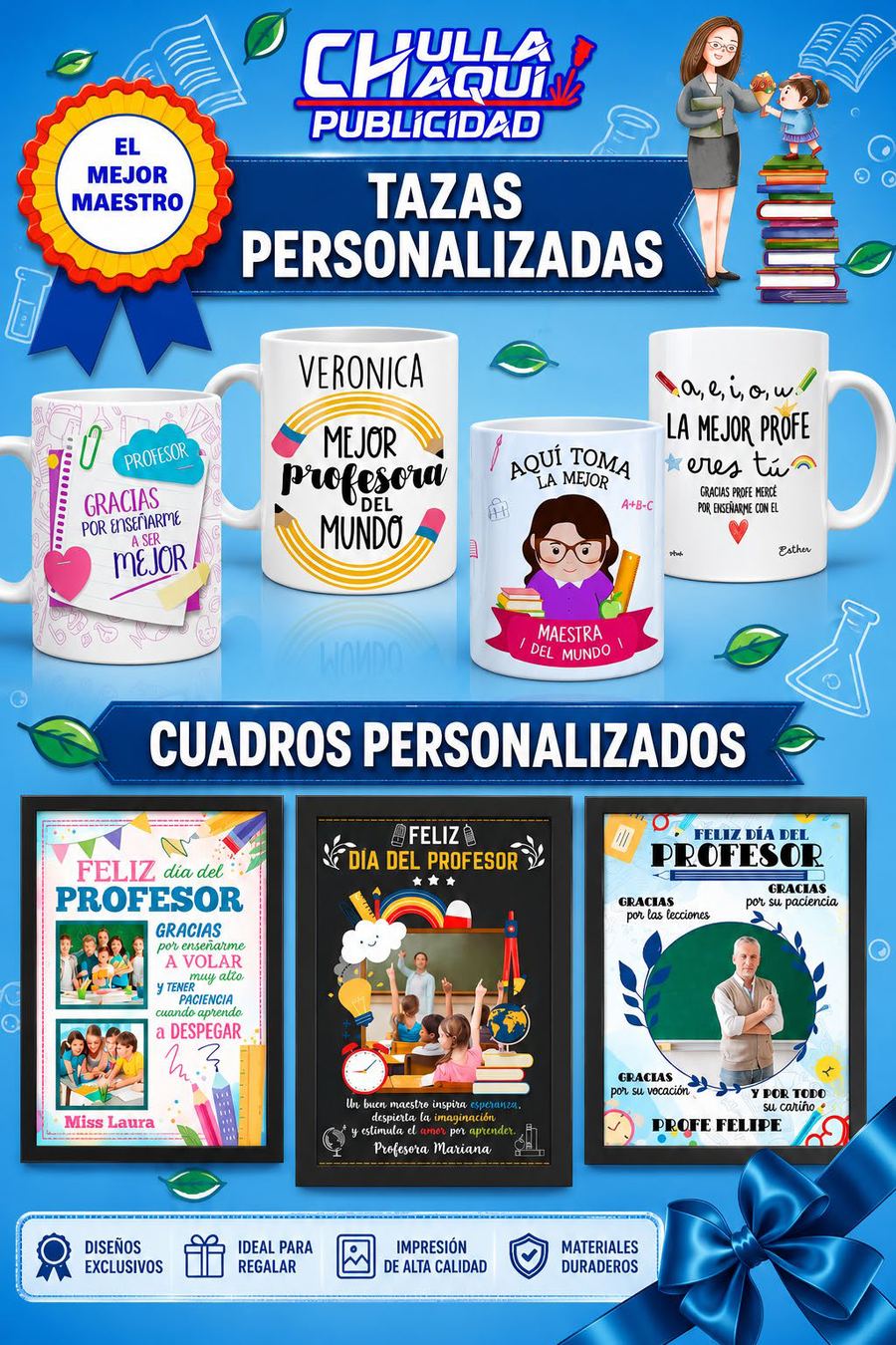 Tazas y cuadros personalizados